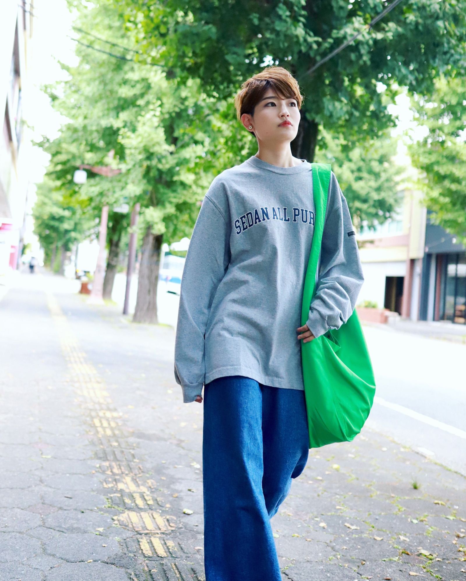 SEDAN ALL-PURPOSE 新作Arch Logo L/S Tee style.2023.7.28