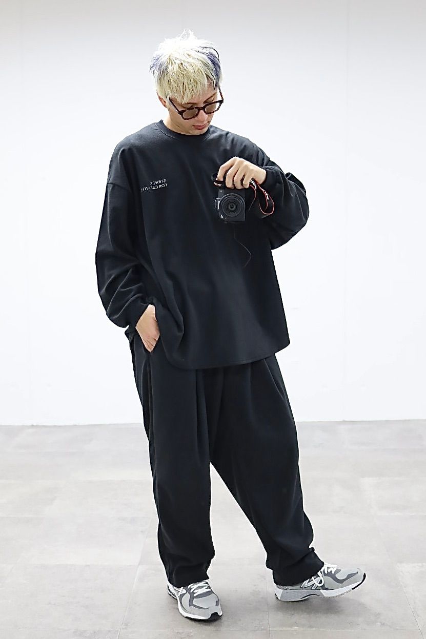 S.F.C 25FW SPOT エスエフシー FLEECE SUPER BIG LS ROUND TEE(SFCFW25CS01SP)Black☆12月20日(土)発売！