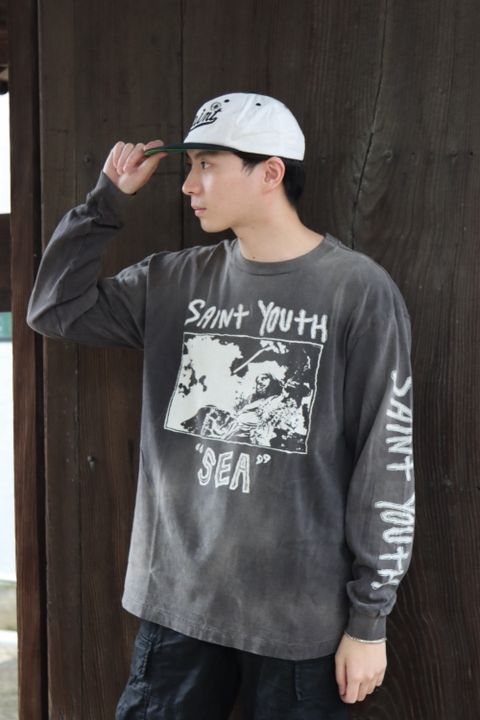 セントマイケル×WIND AND SEA LS T-SHIRT(SM-A21-0000-061) style.2021.8.27 8月28日発売