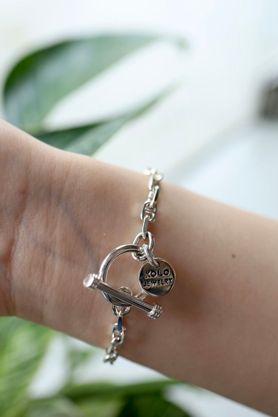 XOLO JEWELRY ショロジュエリー / Solid Anchor Link Bracelet -4mm-(XOB107)☆7月3日(金)再入荷！