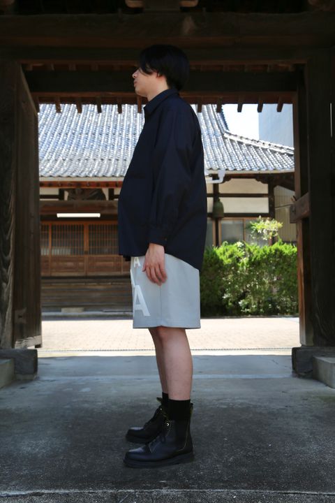 Graphpaper Broad L/S Oversized Regular Collar Shirt(GM212-50110B) style.2021.5.30.