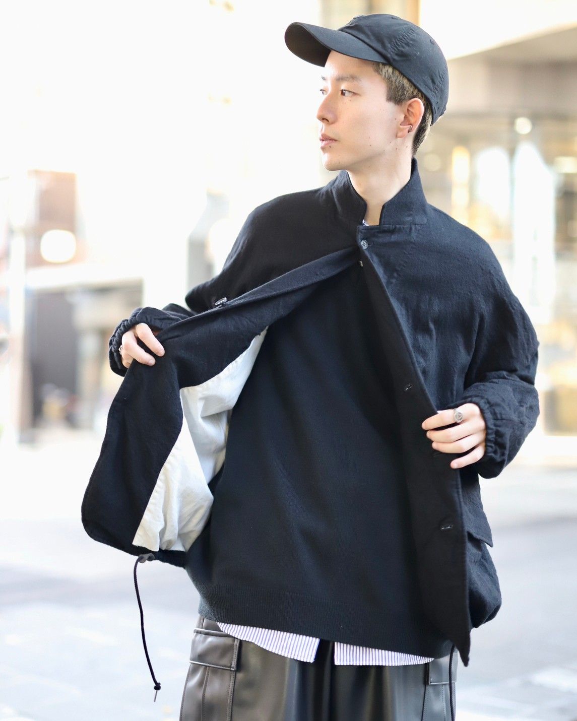 COMME des GARCONS HOMME 23AW ウールサージ縮絨ジャケットスタイル 