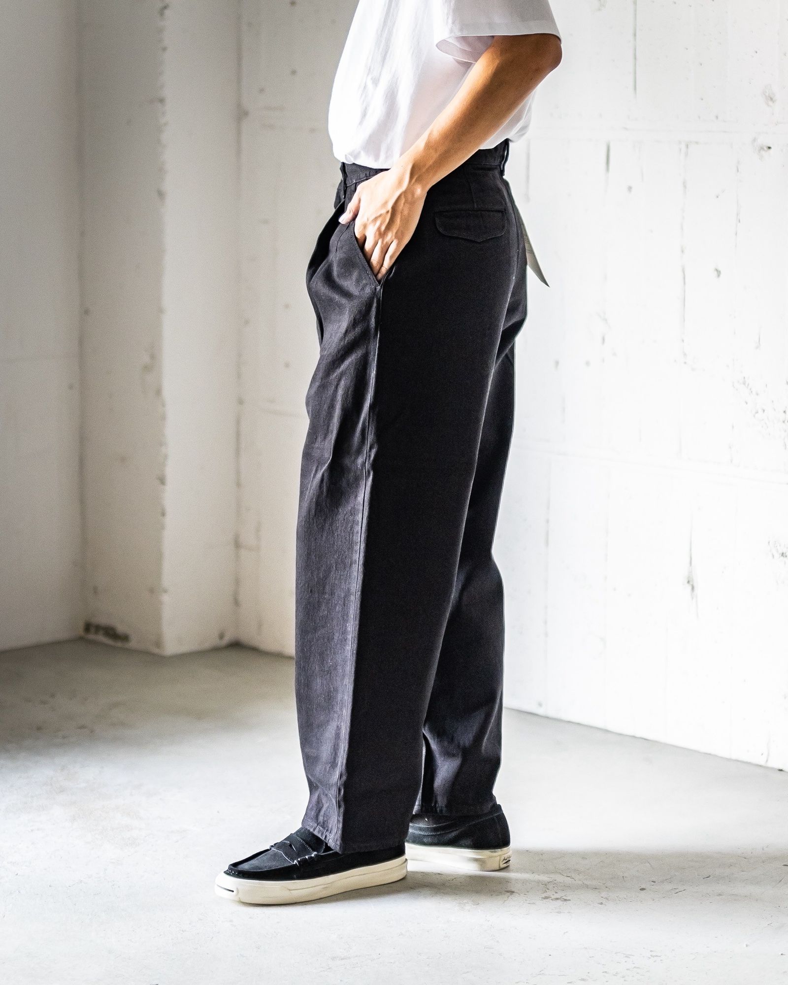 Graphpaper Selvage Denim Trucker Jacket (BLACK_WASHED)☆7月25日(土)新作発売！