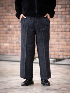 マーカ 26AW SINGLE PLEAT WIDE TROUSERS(M26C19PT01C)HERRINGBONE☆新作発売！