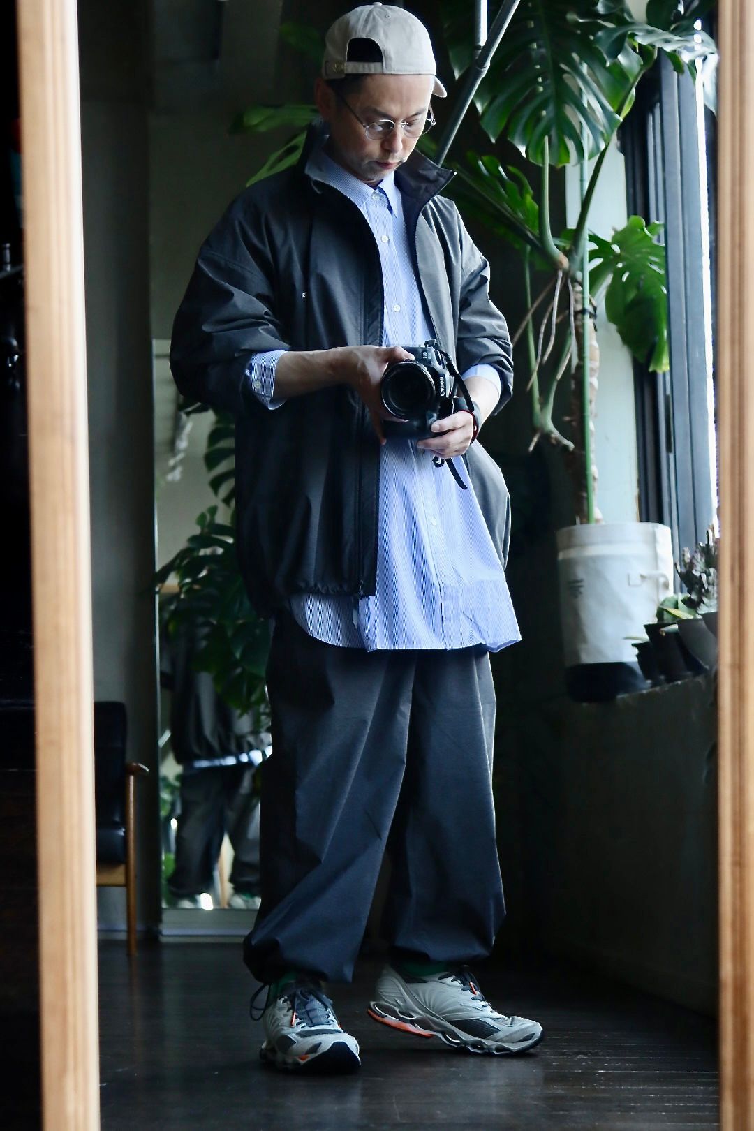 FreshService CORPORATE STRIPE REGULAR COLLAR SHIRTスタイル