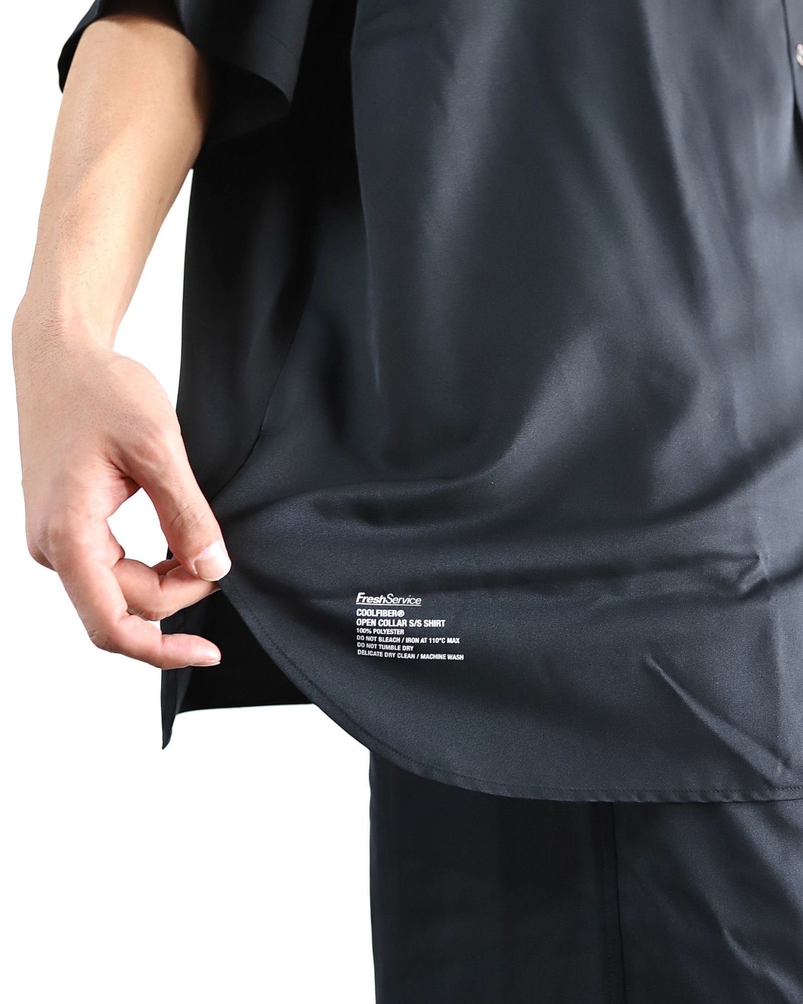 フレッシュサービス 24SS COOLFIBER OPEN COLLAR S/S SHIRT style 2024.4.5