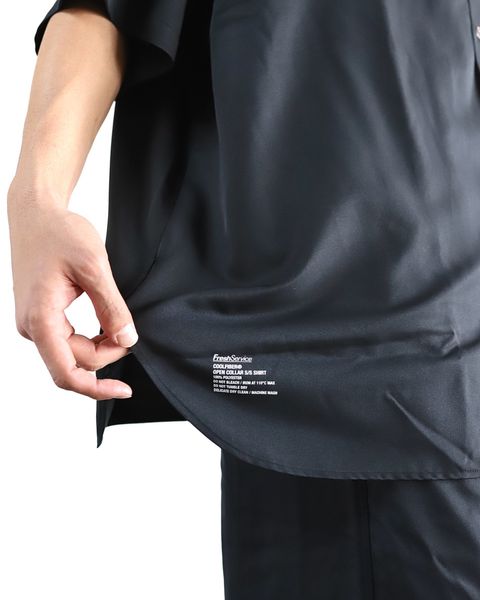 フレッシュサービス 24SS COOLFIBER OPEN COLLAR S/S SHIRT style 2024.4.5
