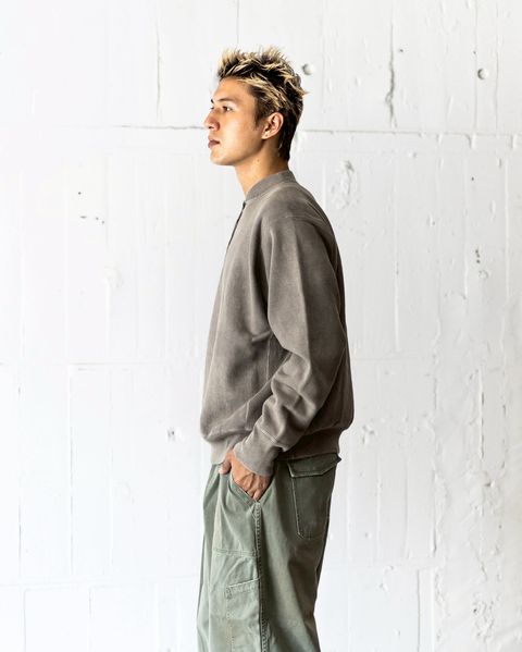 A.PRESSE Vintage Half Zip Rib Collar Sweatshirt 8月23日(土)新作発売！