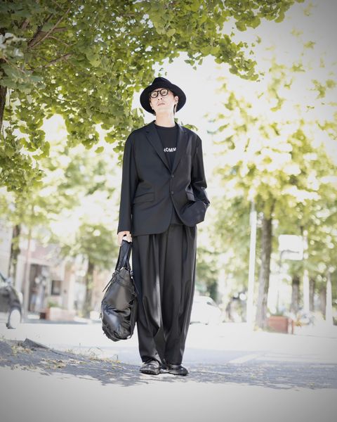 COMME des GARCONS HOMME ウールサージ2Bボタンジャケット スタイル