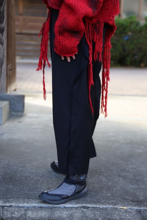 Yohji Yamamoto 朝倉ぺイント手編タートルCニット style 2020.12.16.