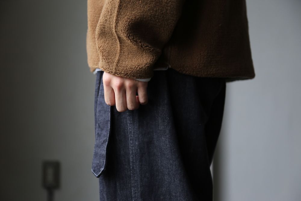 Graphpaper Wool Boa Zip-Up Blouson"CAMEL"Style.2020.11.2.