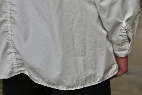 Garment Dyed Poplin Umbrella Yoke Shirt(GM211-50032) style.2021.2.14.