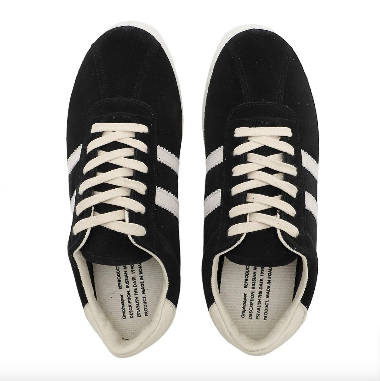 グラフペーパー24SS REPRODUCTION OF FOUND For GP RUSSIAN MILITARY TRAINER(GU241-90260)WHITE×BLACK☆3月23日(土)発売！