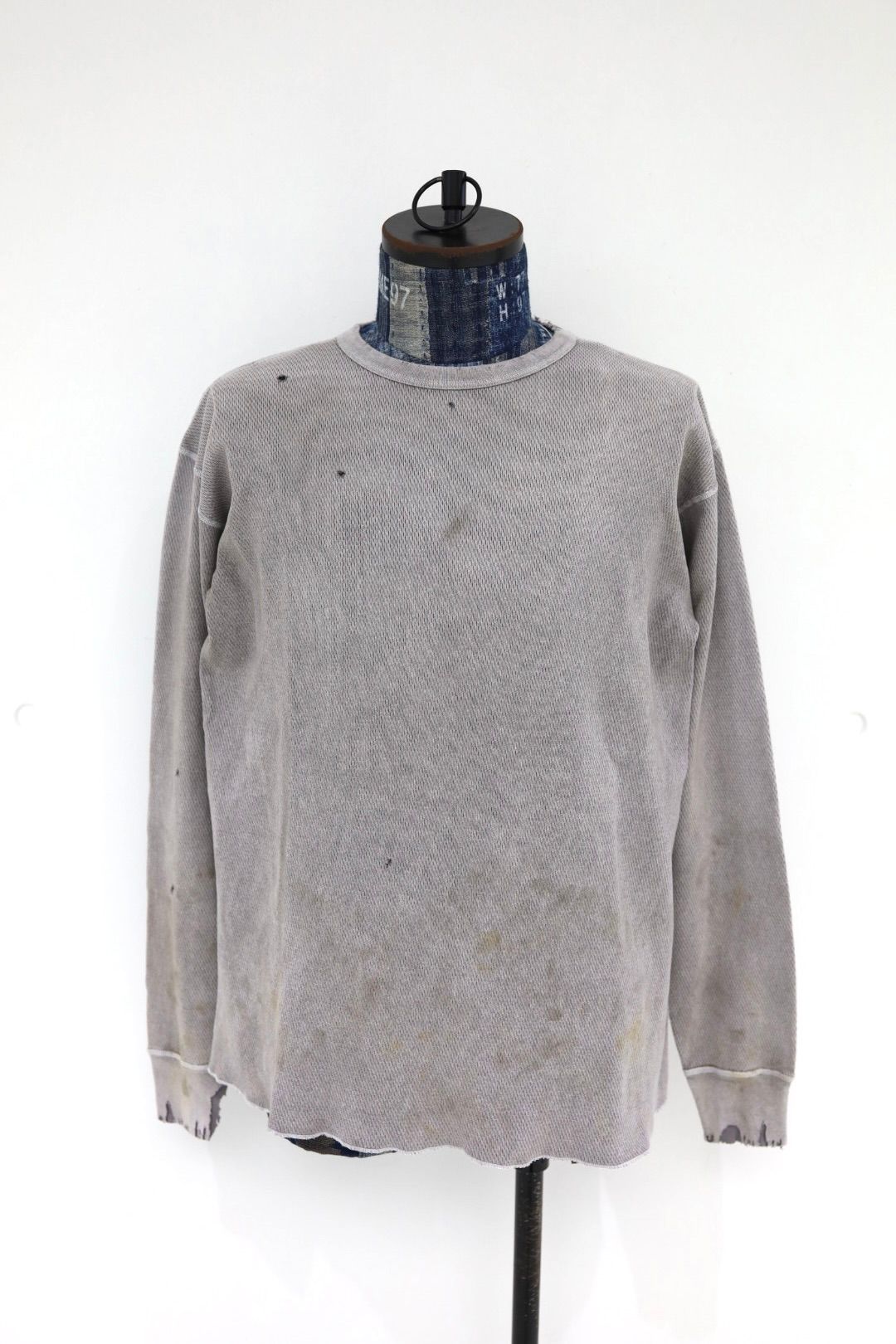 セントマイケル 26SS HONEYCOMB THARMAL SHIRT(SM-MK8-0000-034)CHARCOAL