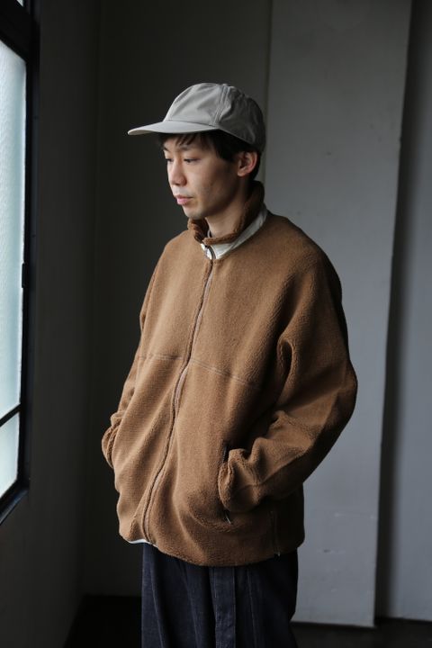 Graphpaper Wool Boa Zip-Up Blouson"CAMEL"Style.2020.11.2.