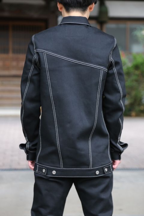 sulvam Mens slim denim jacket & Mens boots cut denim pants style 2020.12.19.