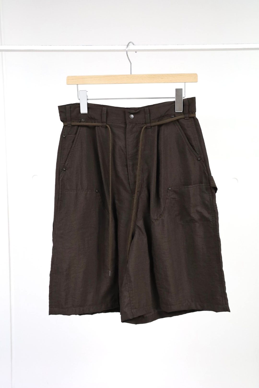 プロダクトトゥエルブ 26SS Silk Nylon Short Work Pants(26SS-PPT11)BROWN☆新作発売！