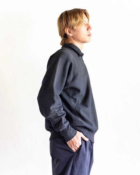 A.PRESSE Vintage Half Zip Sweat shirt(BLACK)スタイル 8月24日(土)新作発売！