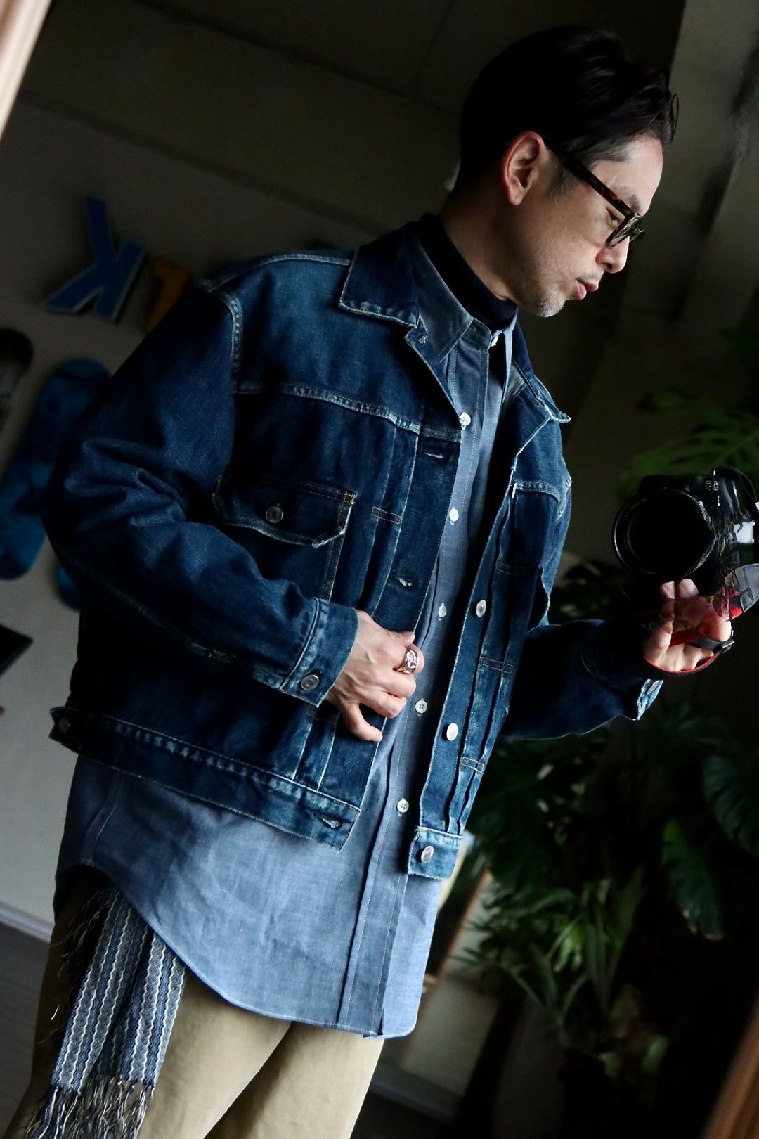 A.PRESSE - アプレッセ23SSシャツ Rigid Chambray Shirt(23SAP-02-02H