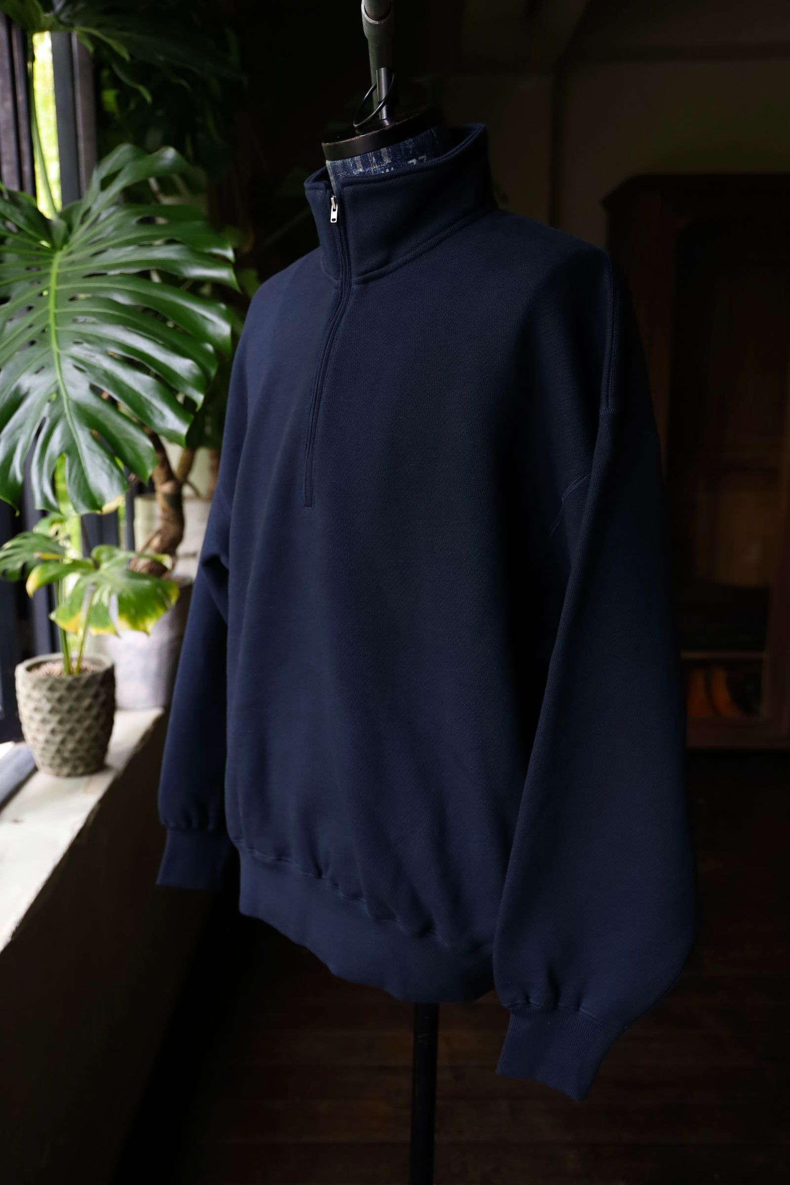 フレッシュサービス HEAVY OZ  HALF ZIP  PULLOVER(FSC244-70162)NAVY
