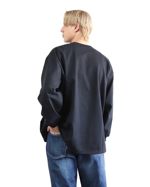 グラフペーパー24SS Heavy Weight L/S Oversized Tee (BLACK)style 2024.3.15