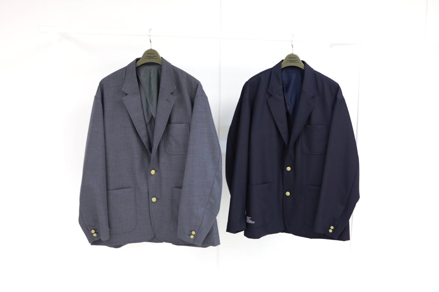 フレッシュサービス WOOL SERGE COLLEGE BLAZER (FSC261-10212)GRAY