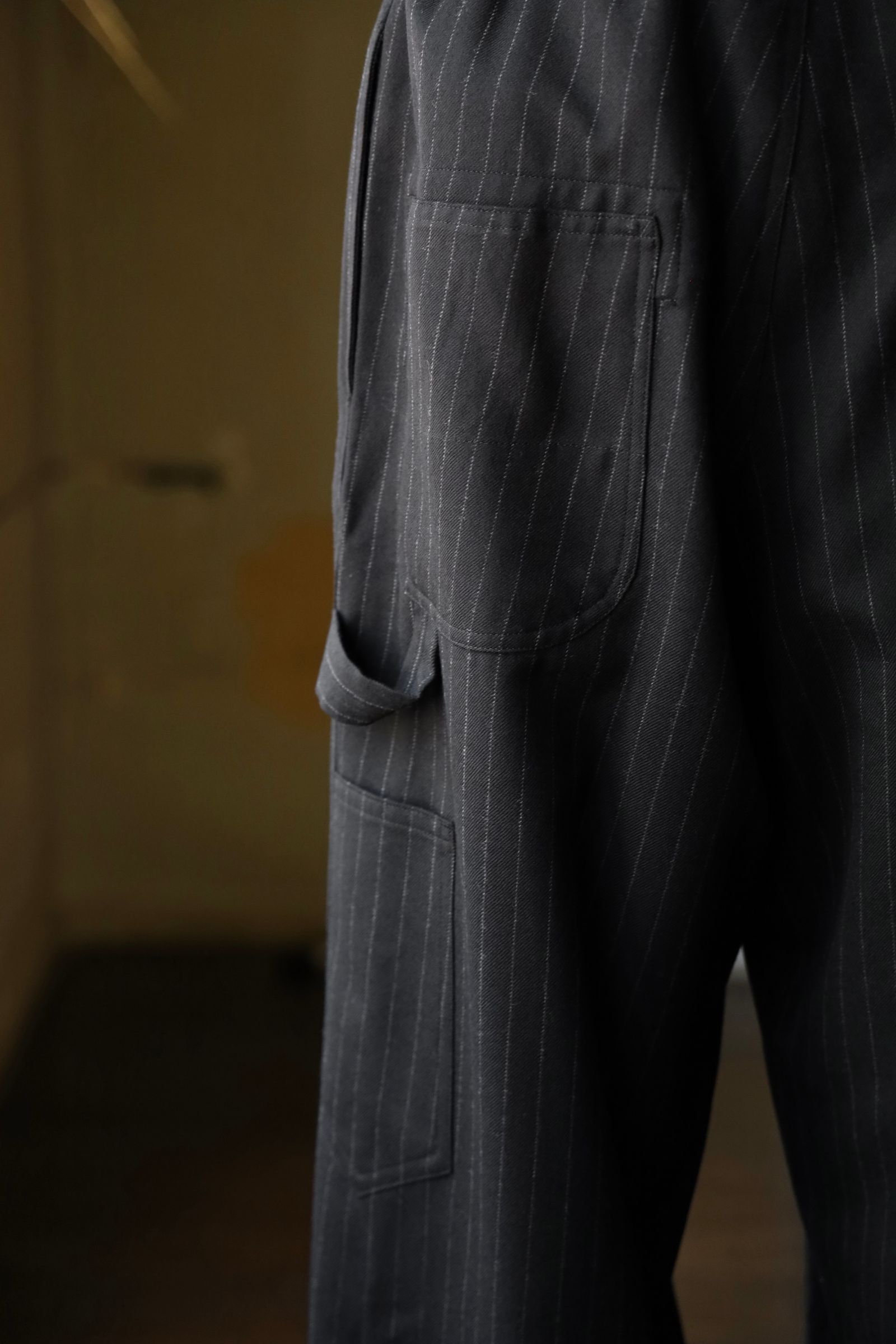 ワイズフォーメンY's for men 25AW STRIPED SERGE PAINTER PANTS(ML-P01-107)BLACK☆6月6日(金)新作発売！