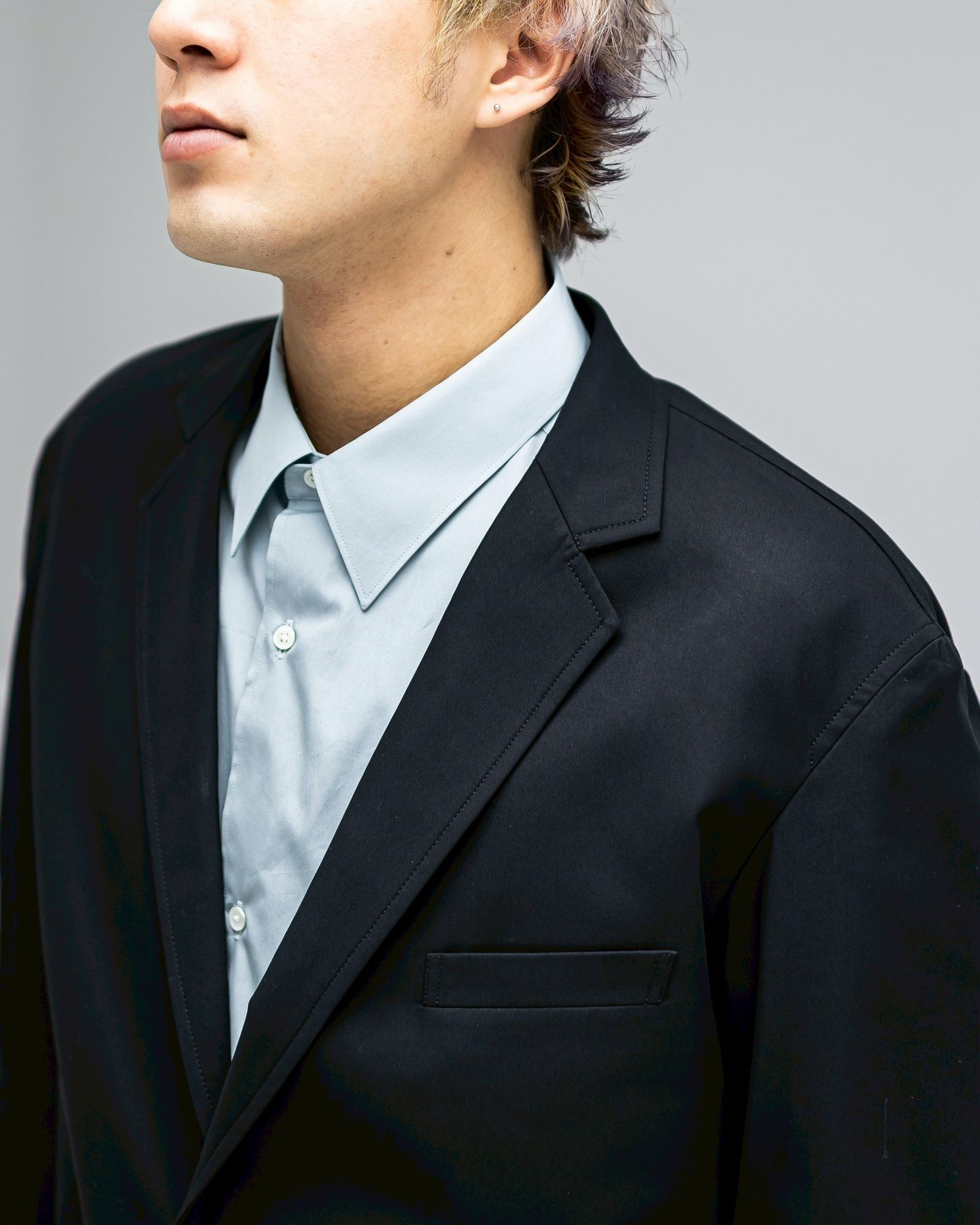 グラフペーパー 26SS Wooly Cotton Twill Single Jacket(GM261-20046B)BLACK☆1月31日(土)発売！