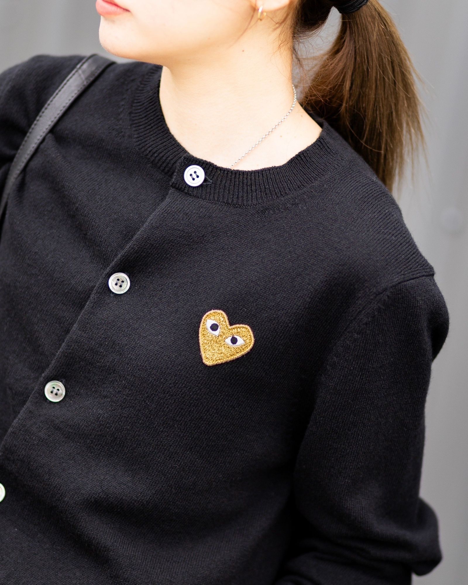 PLAY COMME des GARCONS ★ ROUND NECK CARDIGAN style.2025.5.17