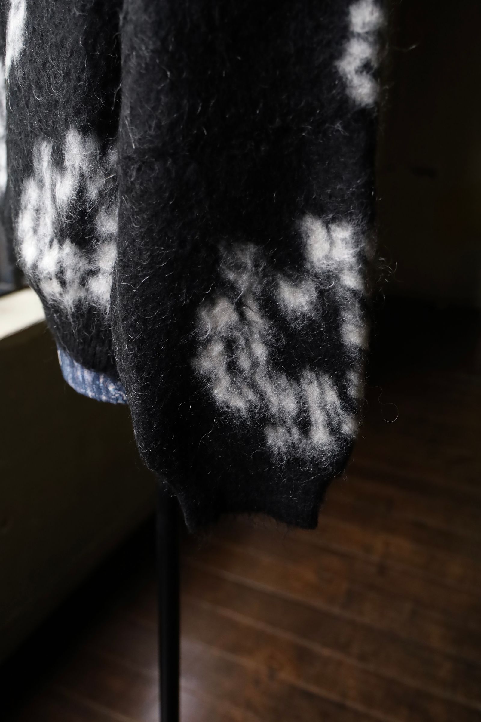 セントマイケル デニムティアーズコラボ DT_MH CARDIGAN (SM-YS1-0000-C50)BLACK☆再入荷しました！