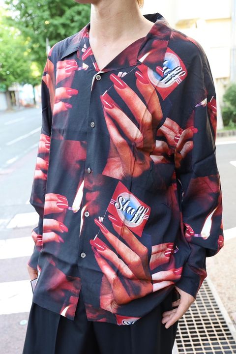 LASTMAN PRINTED OPEN COLLOAR SHIRTS L/S "STUFF" style 8月10日(土)新作発売！