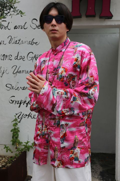 doublet ALOHA KUNG FU SHIRT"PINK"style.2020.8.8.