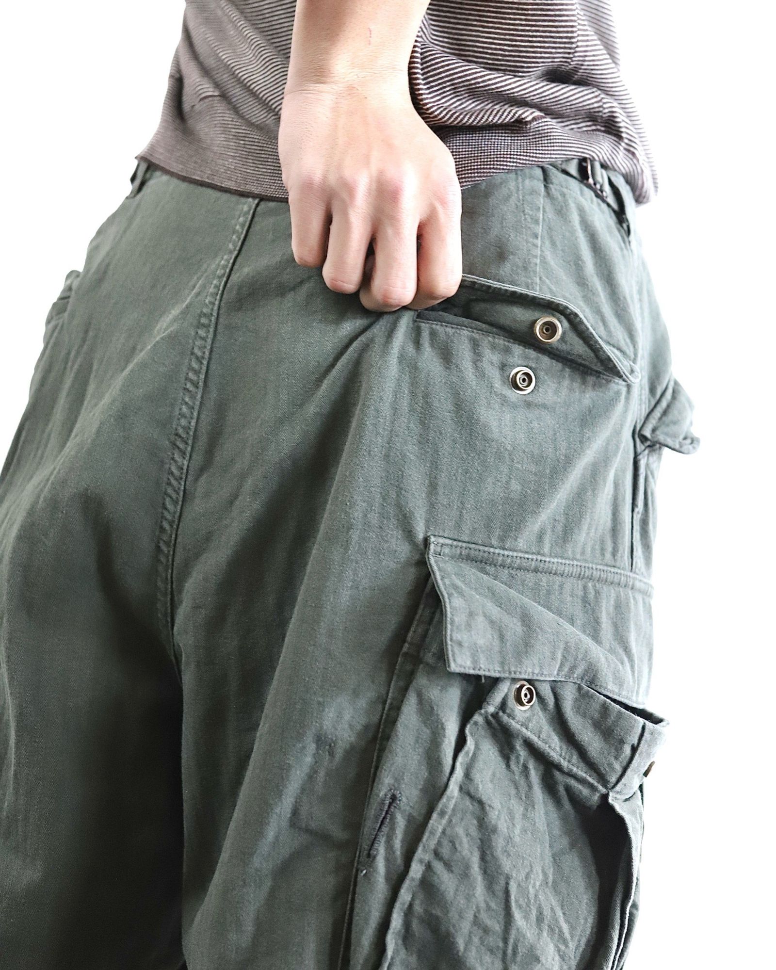 アプレッセ24SS High Gauge S/S Striped Skipper(ECRU×GREEN アプレッセ24SS High Gauge S/S Striped Skipper(ECRU×GREEN