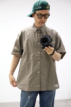 フレッシュサービス 26SS HRAFTeX® S/S STRIPE SHIRT(FSC262-50008)BROWN STRIPE☆5月30日(土)発売！