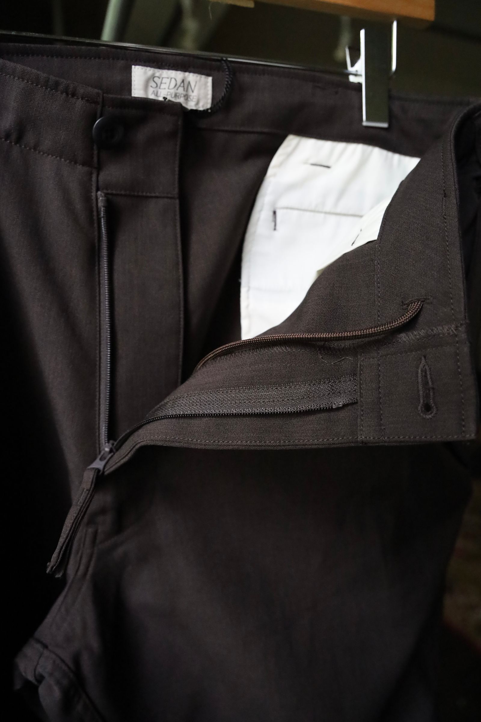 セダンオールパーパス FW24 Tech Wool Over Pant(SD24F-PT03) Chocolate
