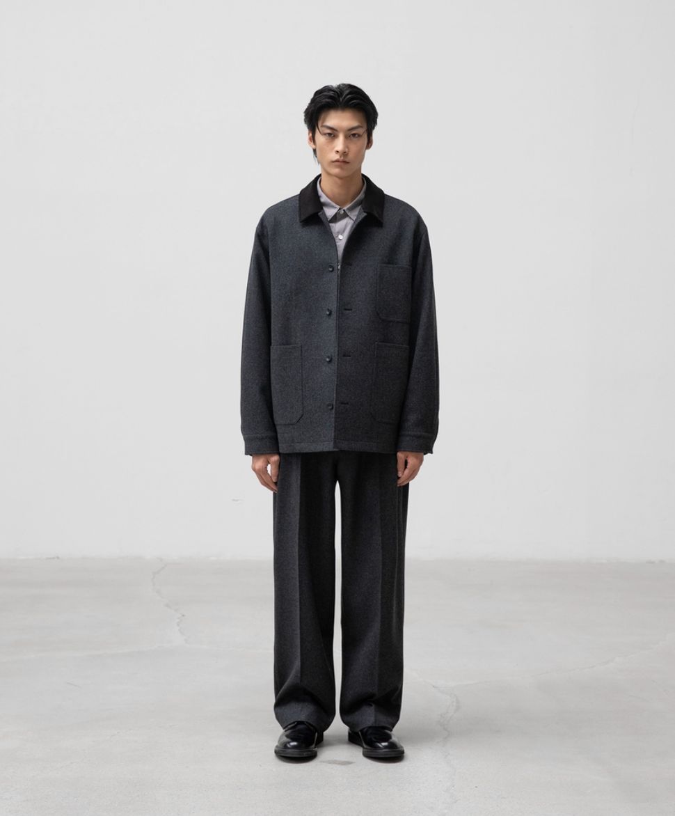 ANOTHER OFFICEアナザーオフィス Santiago Cashmere Work Jacket(AOEFJK011)Heather Charcoal☆10月10日(金)新作発売！