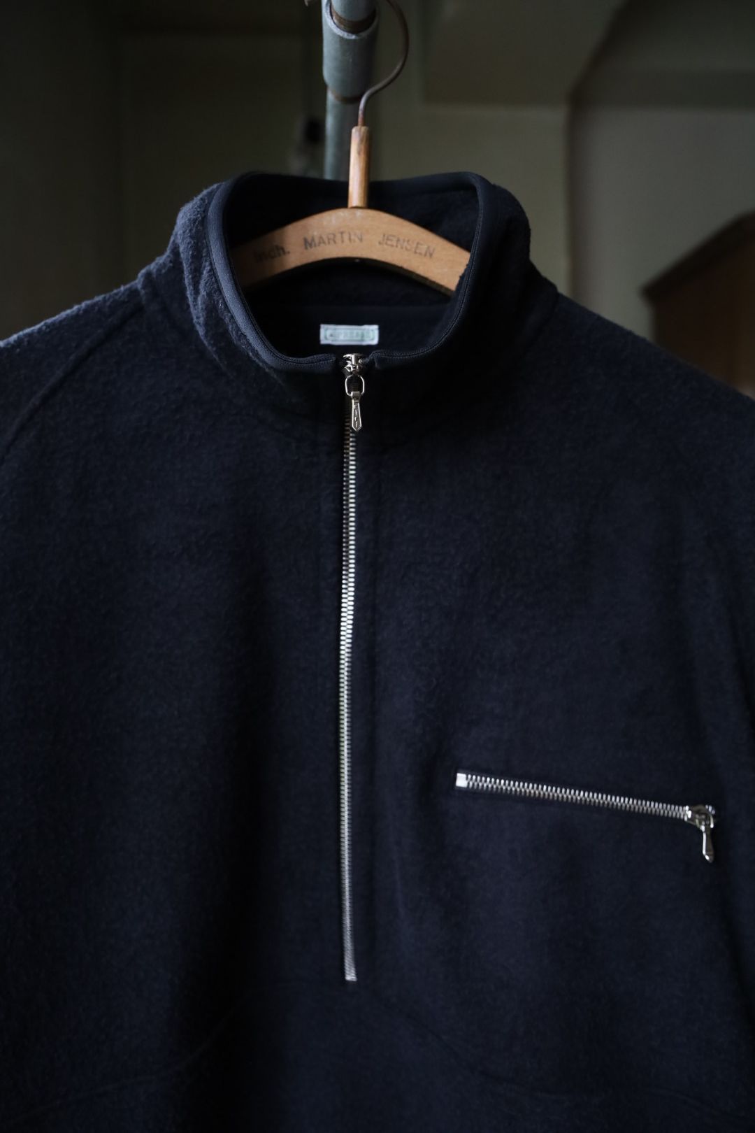 アプレッセ 2026 STYLE2 Vintage Silk Fleece Harf ZIP Jacket(26AAP-01-29)BLACK☆10月17日(土)新作発売！