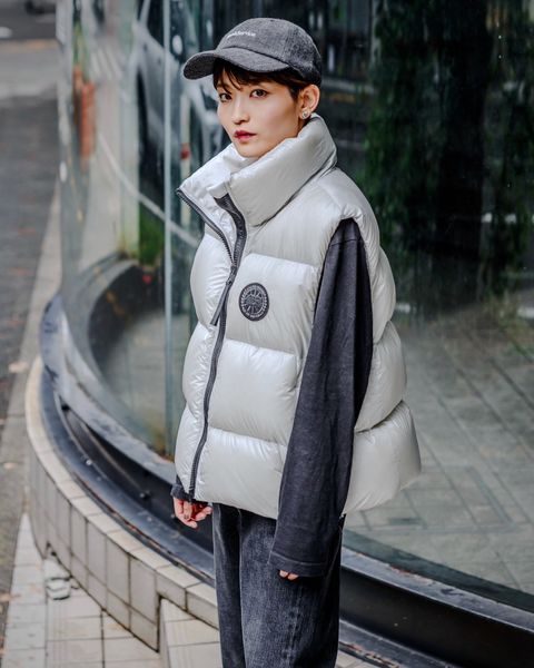 CANADA GOOSE  レディース新作Cypress Puffer Vest Black Label style2024.10.11