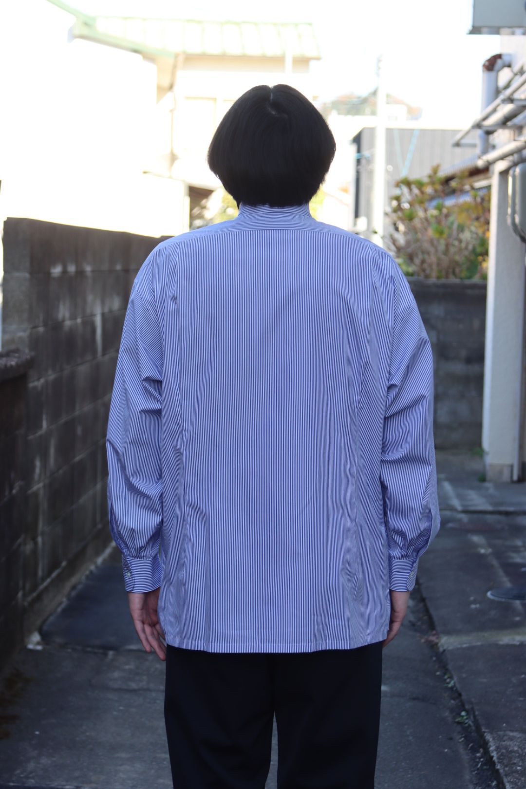 Graphpaper High Count Broad Stripe Regular Collar Shirt style.2022.12.10