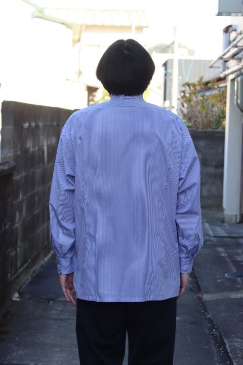 Graphpaper High Count Broad Stripe Regular Collar Shirt style.2022.12.10