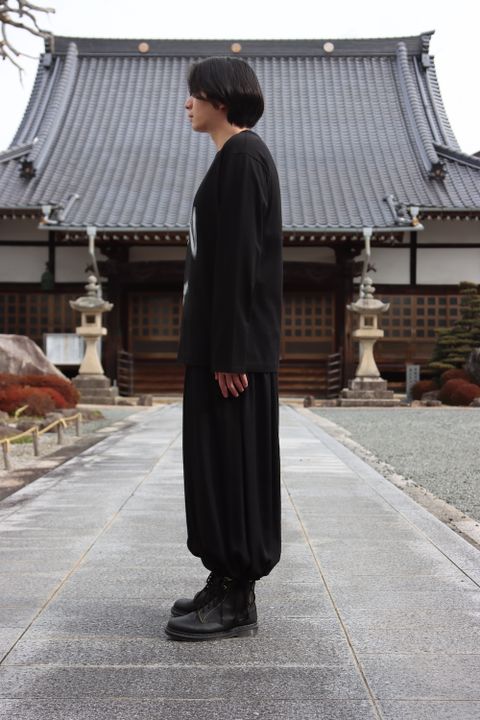 yohji yamamoto MAHABARA PLAIN STITCH WOMAN PRINT LONG SLEEVES style.2022.1.30 ※2月2日発売