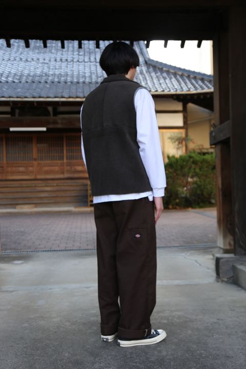 Graphpaper Wool Boa Zip-Up Vest style.2020.12.26