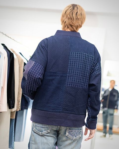FDMTL DENIM PATCHWORK POCKET JACKET RINSE スタイル