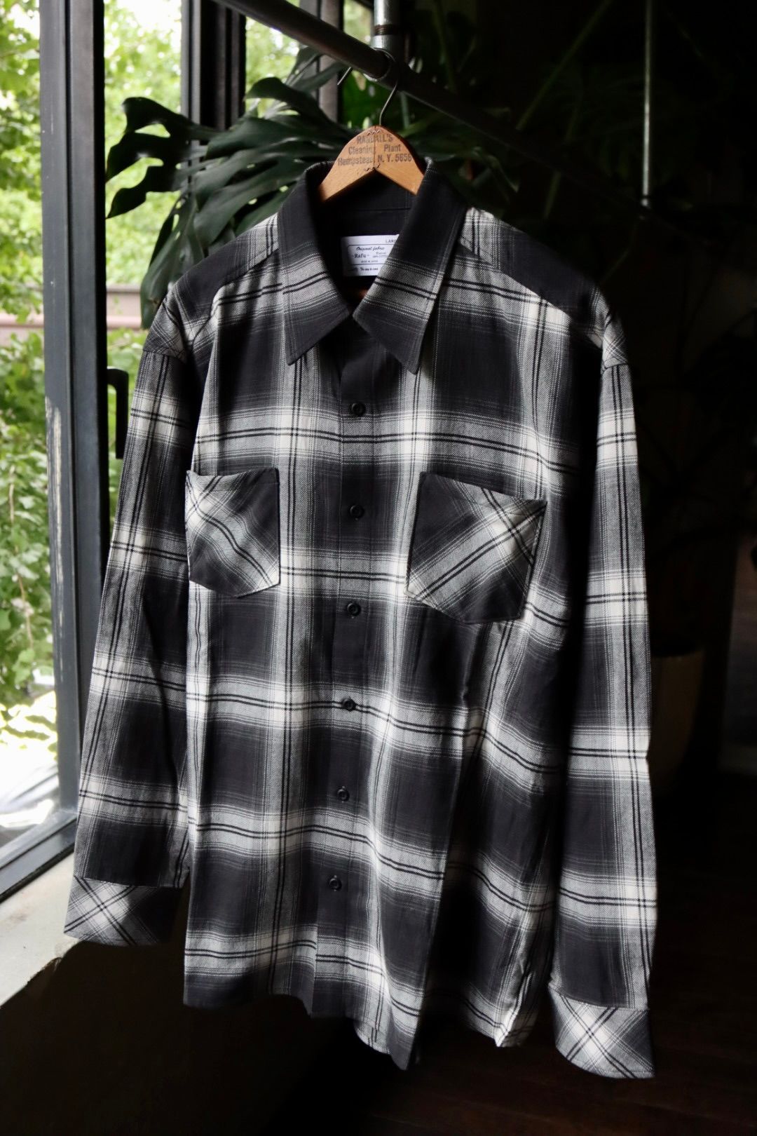 Rafu（ラフ） 2023SS「STANDARD SHIRT」チェックシャツ ブラック サイズ:M-