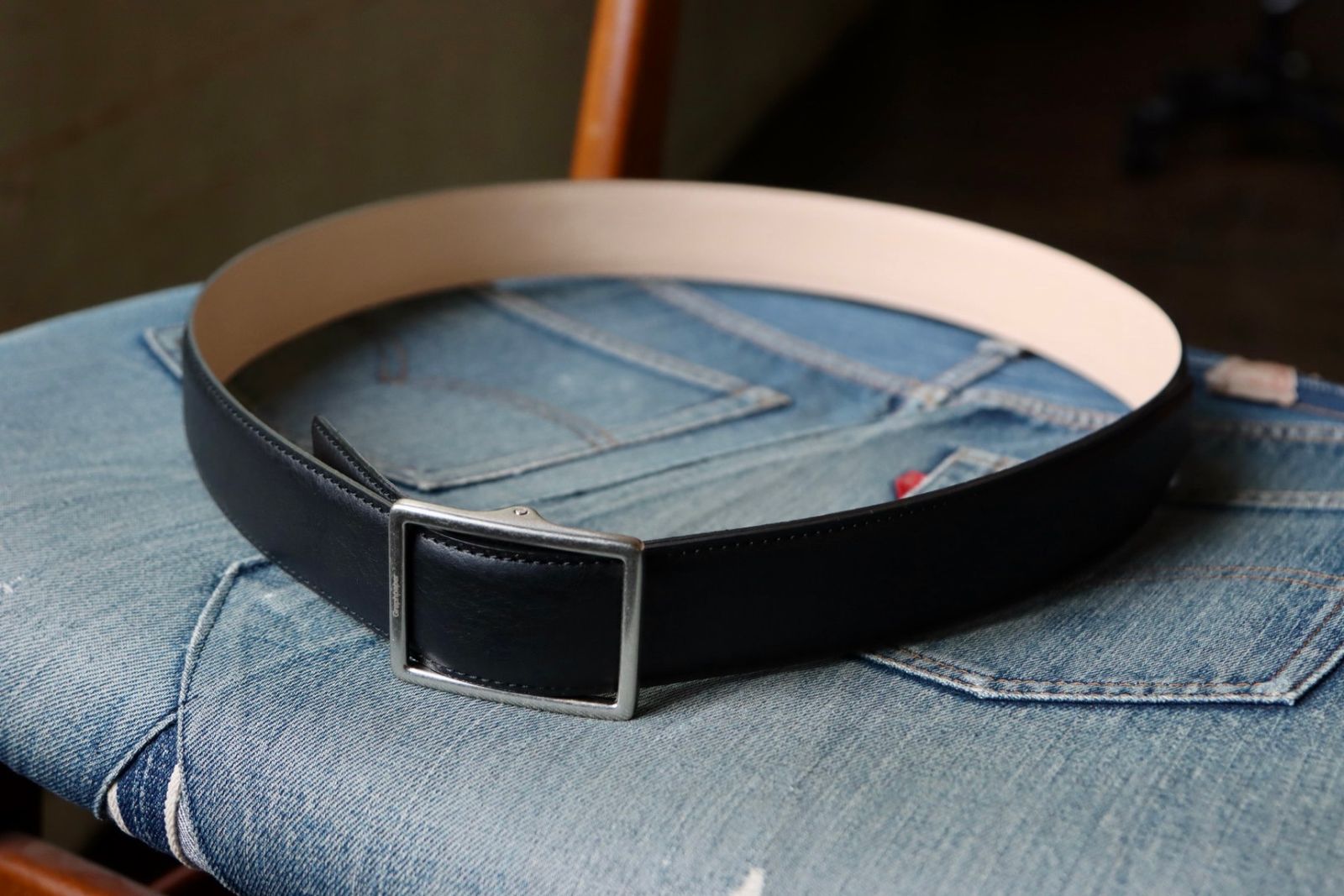 Graphpaper - グラフペーパー23AW Holeless Leather Classic Belt