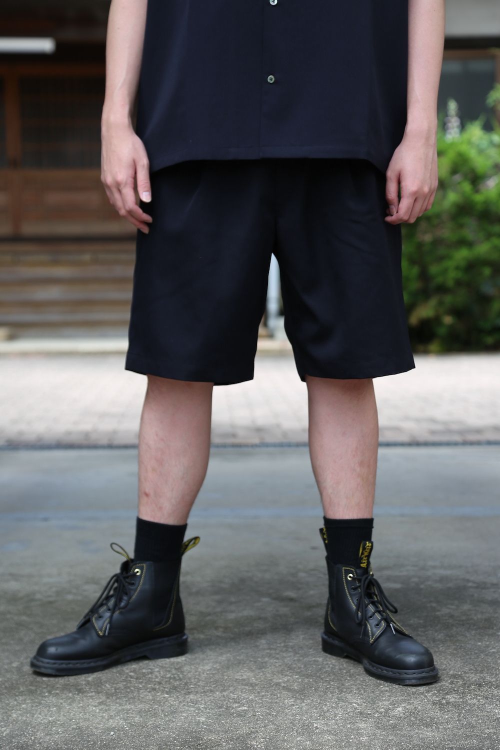 Graphpaper Selvage Wool S/S Oversized Box Shirt(GM212-50260 Graphpaper Selvage Wool S/S Oversized Box Shirt(GM212-50260