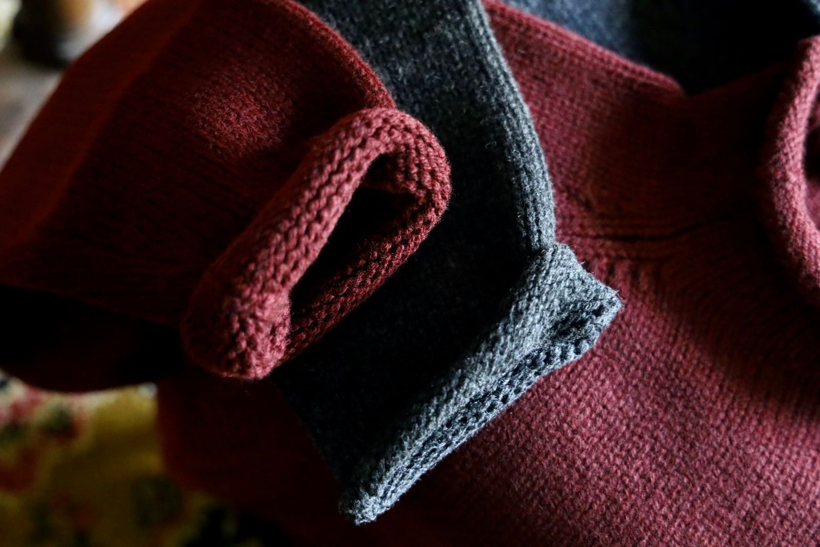 アプレッセ Roll Neck Sweater(24AAP-03-08K)BURGUNDY