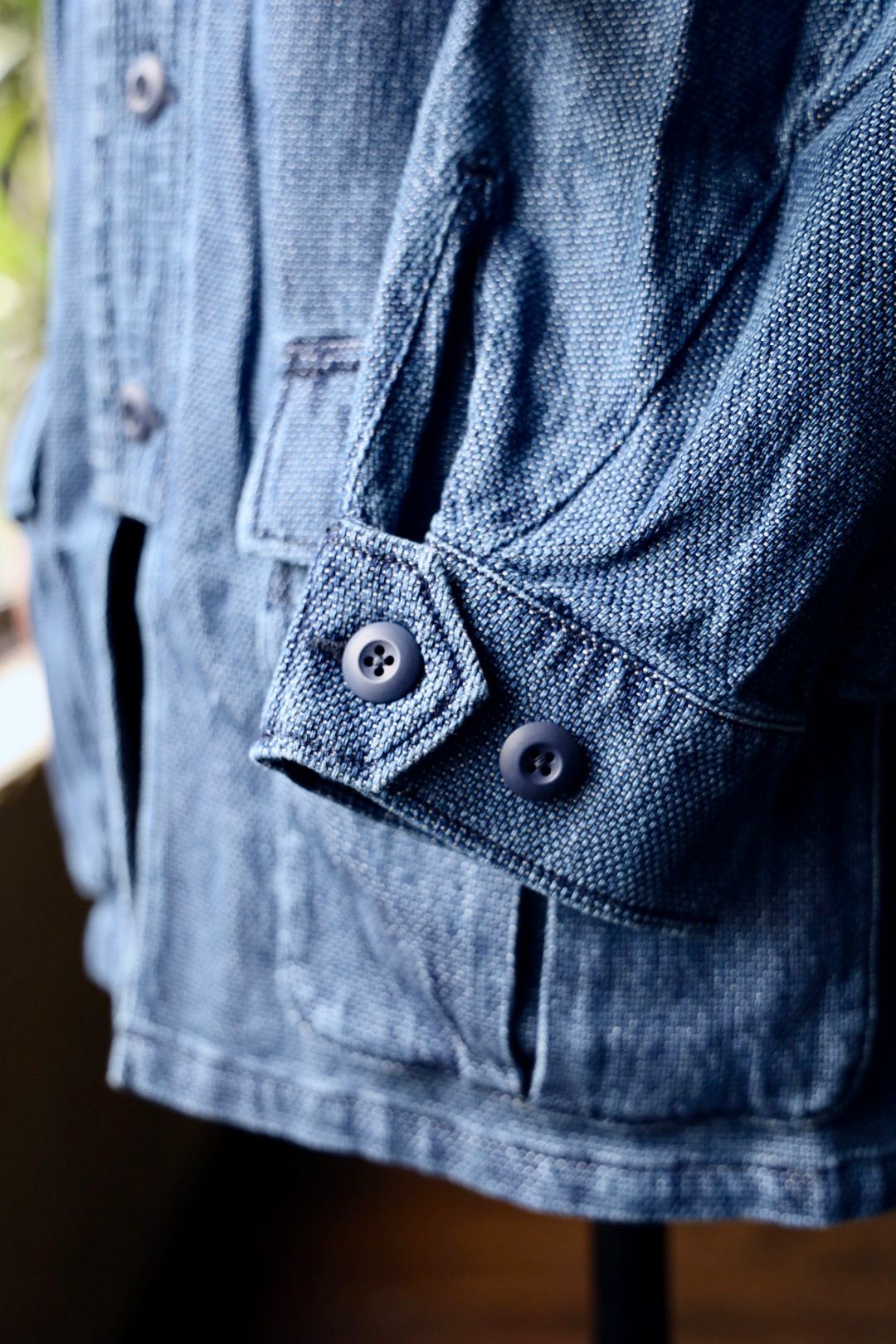 ファンダメンタル デニムシャツHAORI JUNGLE JACKET 3YR WASH(FA25TP44U)INDIGO☆新作発売！