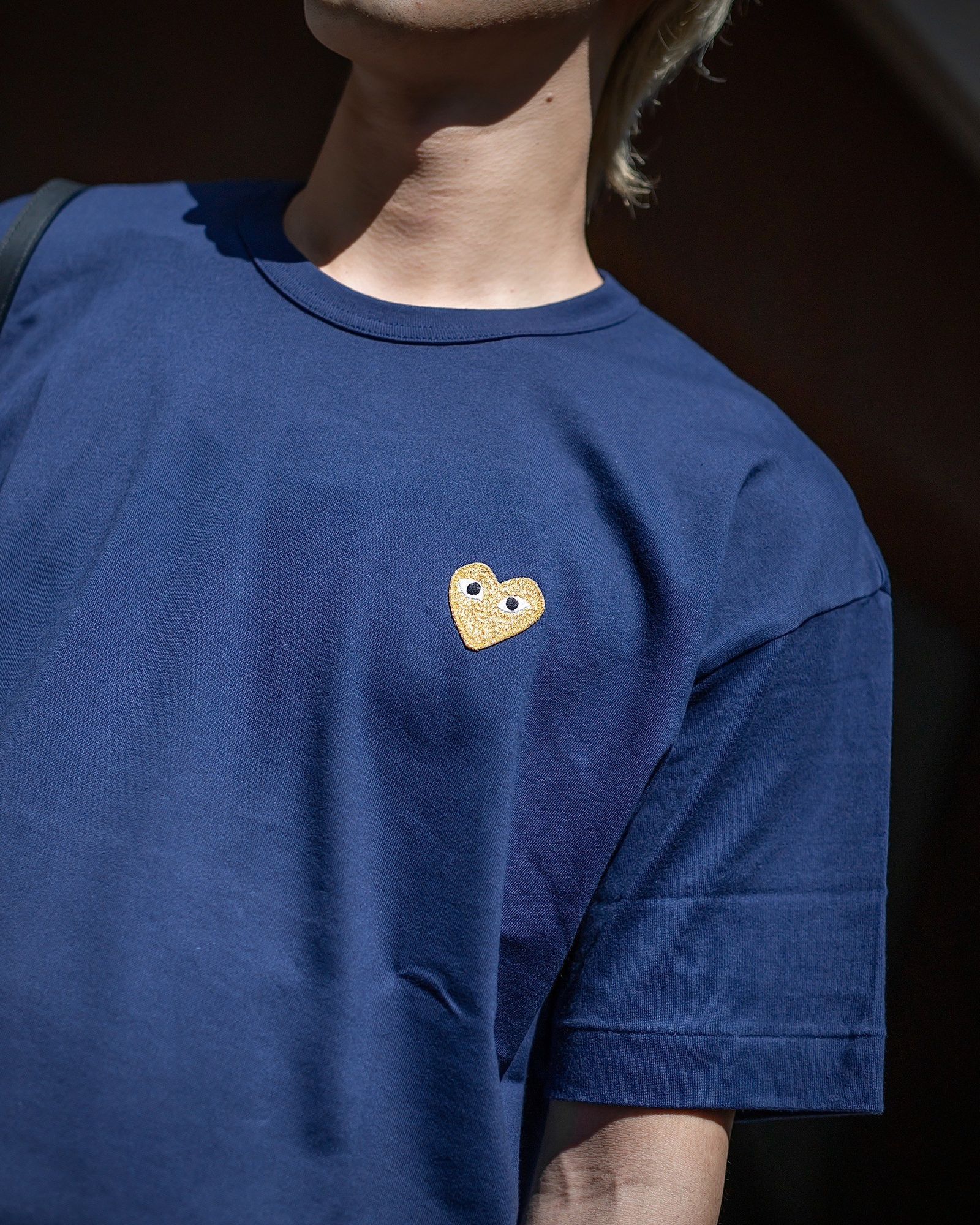 PLAY COMME des GARCONS ワンポイントTシャツ スタイル 2024.6.17