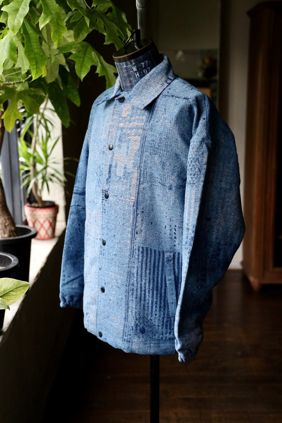 ファンダメンタル デニムシャツ BORO JAQUARD COACH 3YR WASH(FA25JK47U)INDIGO☆新作発売！